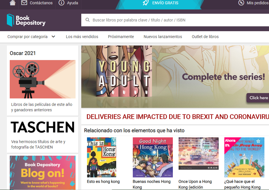 Código de descuento BookDepository 10%