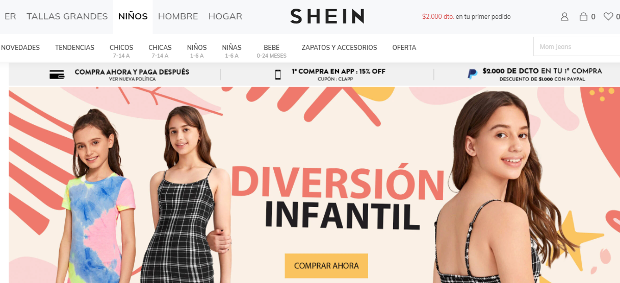 Descuentos SHEIN con hasta un 80% de descuento